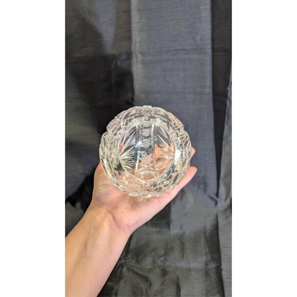 Rare Vintage Crystal ball side sitting pinwheel  ashtray - Picture 9 of 10